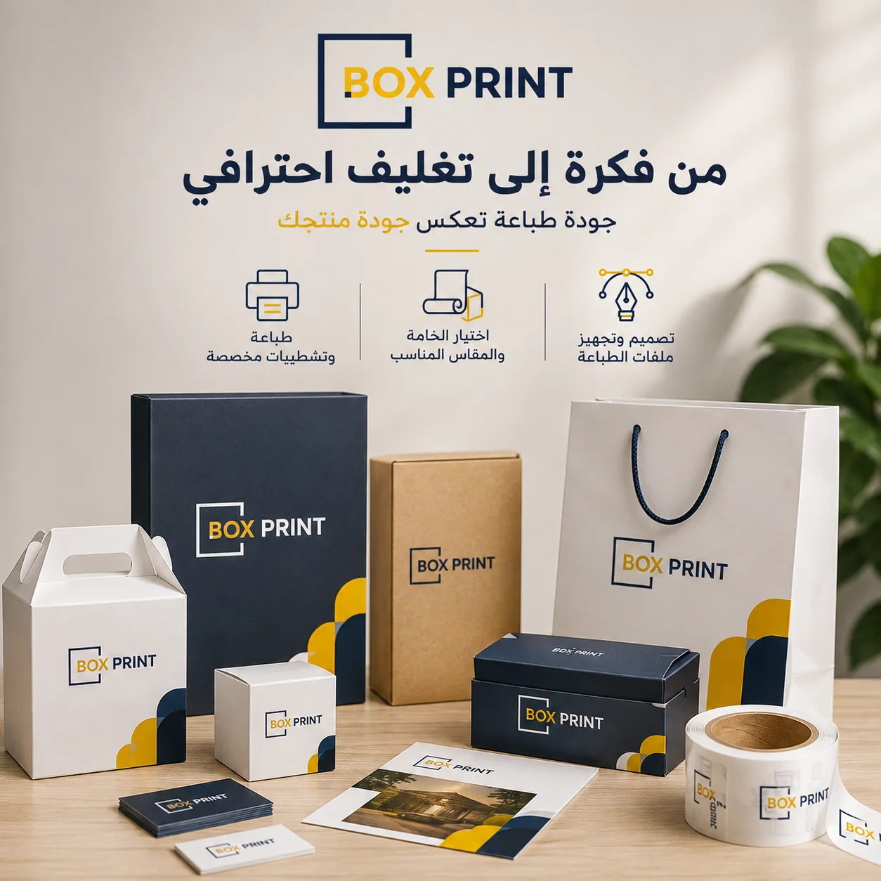 مطبوعات وعلب بوكس برنت تعرض رحلة المنتج من الفكرة إلى التغليف الاحترافي
